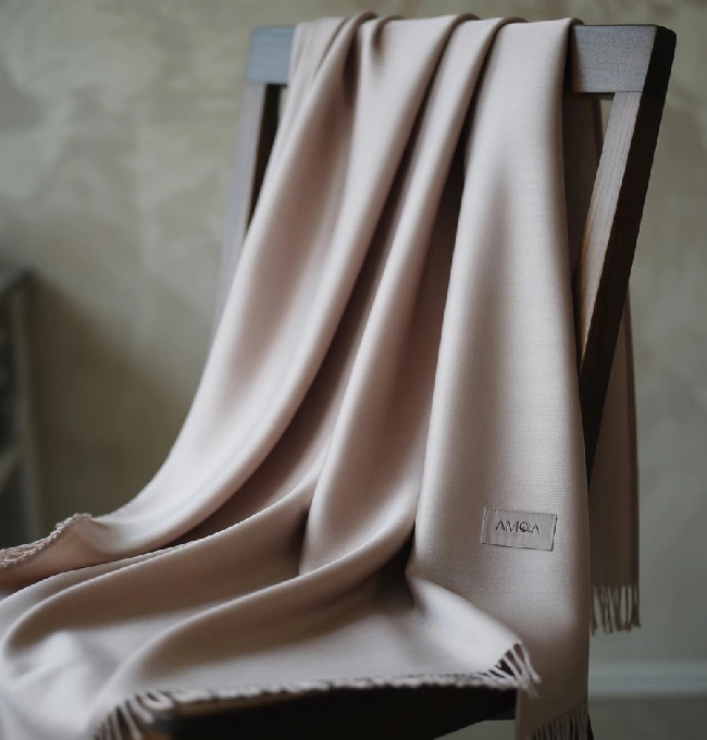 Pearl Grey Luxury Pashmina with Minimalist Design (2)